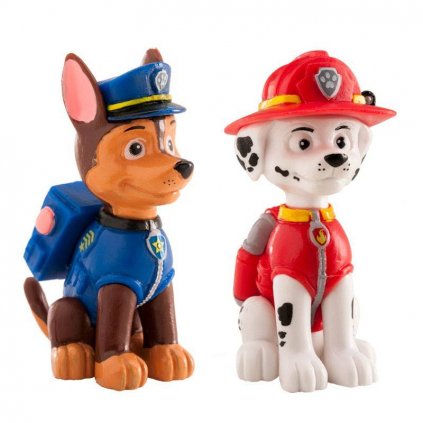 Figurka Paw Patrol Chase a Marshall 6cm - Dekora  | Cukrářské potřeby