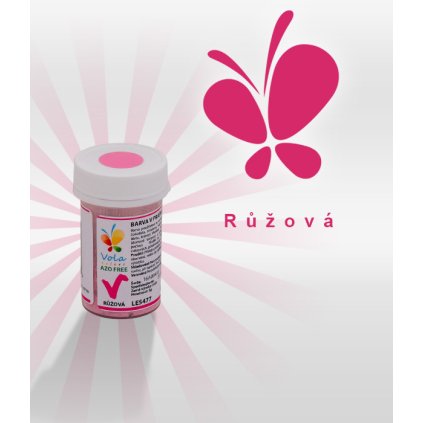 3899 barva v prasku do tuku do cokolad af ruzova 3 g doza