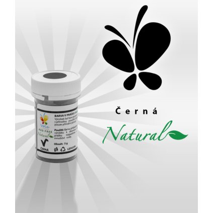3698 barva v prasku natural line prirodni cerna 5 g kelimek