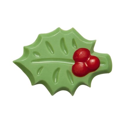 2744 cokoladova cesmina holly 3d d 4 2cm zeleno cervena 240 ks bal 450g
