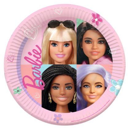 0033733 papirove talire barbie sladky zivot 23 cm 8 ks 600