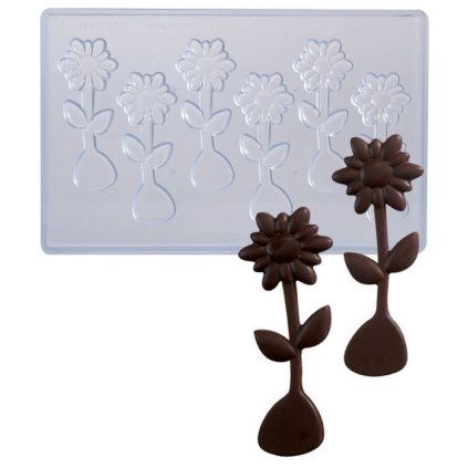 14744 forma na cokoladove kopretiny 6 tvaru forma