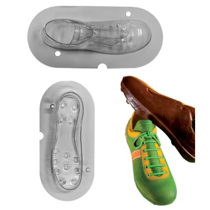 15065 forma na cokoladu 3d fotbalova bota 1 tvar 1 par forem