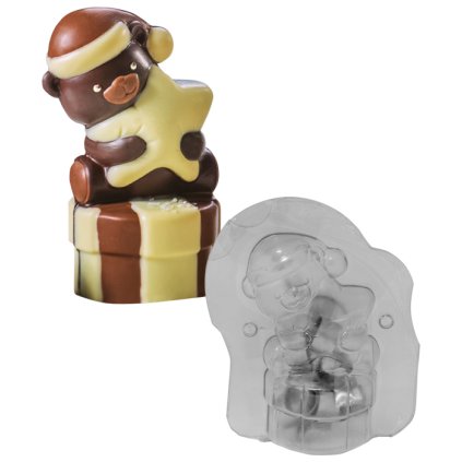 15095 forma na cokoladu 3d nezny medvidek 1 tvar 1 par forem