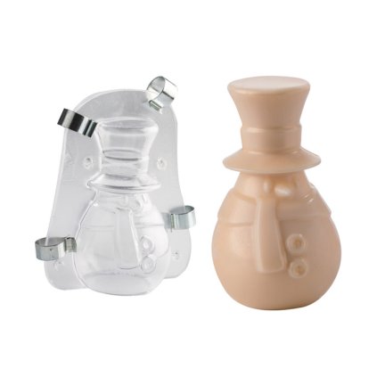 15110 forma na cokoladu 3d snehulak 1 tvar 1 par forem
