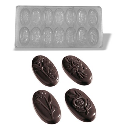 15287 forma na pralinky 4 motivy 10g 7x2 tvary forma