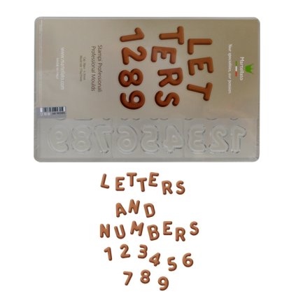 15311 forma na pralinky abeceda s cisly 36 tvaru forma