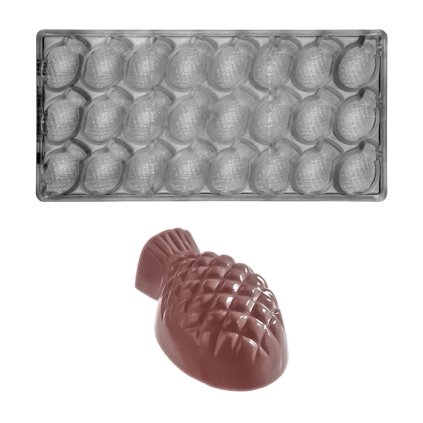 15320 forma na pralinky ananas 13g 3x8 tvaru forma