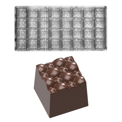 15344 forma na pralinky bublinky 11g 4x8 tvaru forma