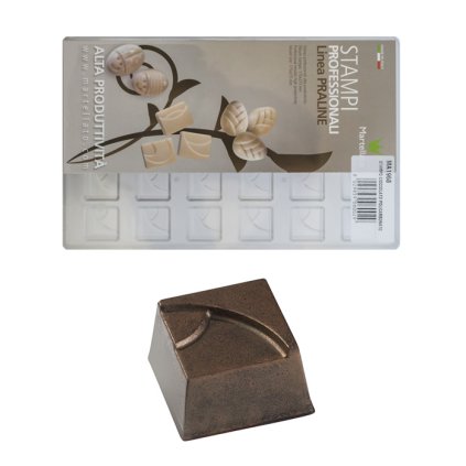 15404 forma na pralinky design kostka 7g 6x5 tvaru forma