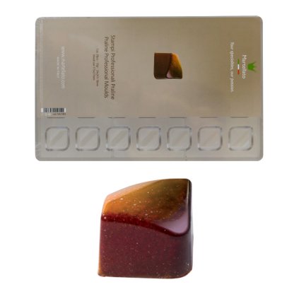 15407 forma na pralinky design krychle 10g 7x4 tvary forma