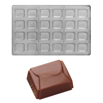 15434 forma na pralinky dopis 8g 4x6 tvaru forma