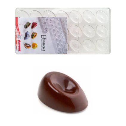 15452 forma na pralinky dulek 10g 3x7 tvaru forma