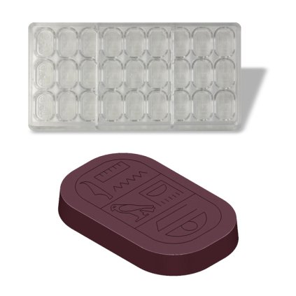 15488 forma na pralinky hieroglyfy 3 5g 3x9 tvaru forma