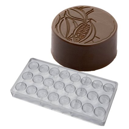 15551 forma na pralinky kakaovy bob 9g 3x8 tvaru forma