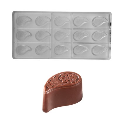 15560 forma na pralinky kapka orient 12 5g 3x5 tvaru forma