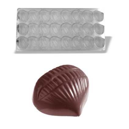 15569 forma na pralinky kastan 14g 3x8 tvaru forma
