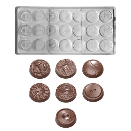 15593 forma na pralinky knofliky 5g 3x7 tvaru forma