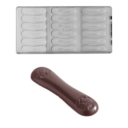 15596 forma na pralinky kocici jazycky 6g 3x6 tvaru forma