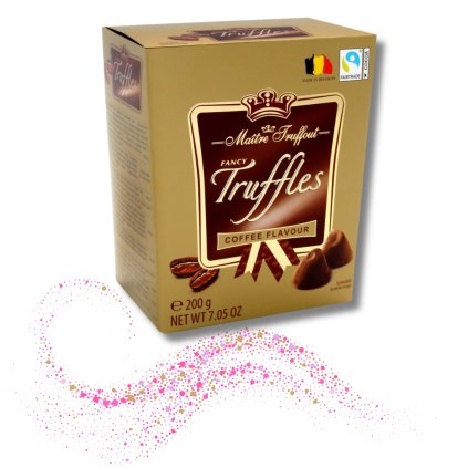 Zlaté Truffle Čokoládové lanýže Kávové 200g z Belgie