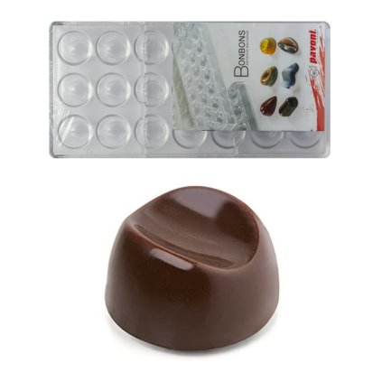 15602 forma na pralinky koryto 10g 3x7 tvaru forma