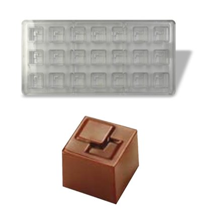 15617 forma na pralinky kostka 10g 3x7 tvaru forma