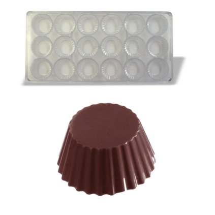 15611 forma na pralinky kosicek 20g 3x6 tvaru forma