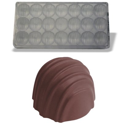 15668 forma na pralinky koule s pruhy 21g 3x7 tvaru forma