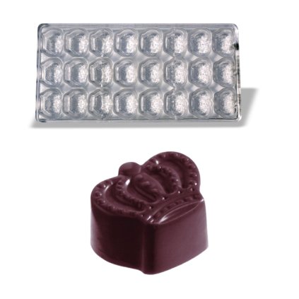15680 forma na pralinky kralovska koruna 15g 3x8 tvaru forma