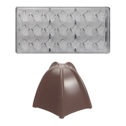 15722 forma na pralinky kupole 7 5g 3x7 tvaru forma