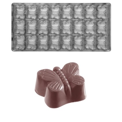 15815 forma na pralinky motyl 15g 3x8 tvaru forma