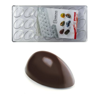 15866 forma na pralinky oblazek 10g 3x7 tvaru forma