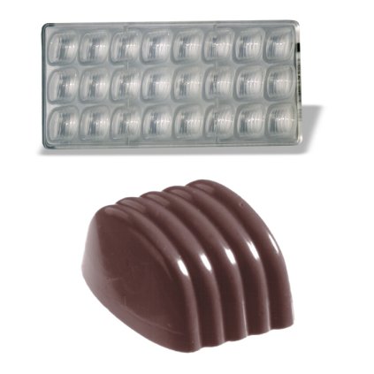 15872 forma na pralinky oblouk pruhy 13g 3x8 tvaru forma