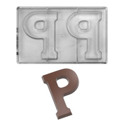 15920 forma na pralinky pismeno p 135g 1x2 tvary forma