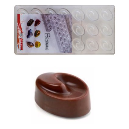 15926 forma na pralinky pleso 10g 3x7 tvaru forma