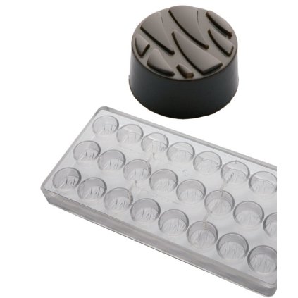 15974 forma na pralinky relief 9g 3x8 tvaru forma