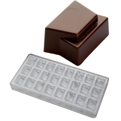 15977 forma na pralinky rettangoli 9g 3x8 tvaru forma