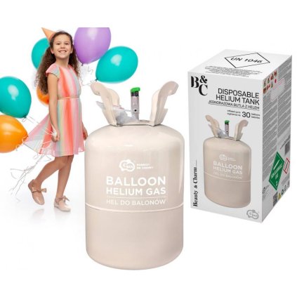 Helium na 30 party balónků
