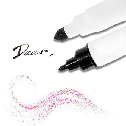 Jedlý fix oboustranný MODECOR - černý