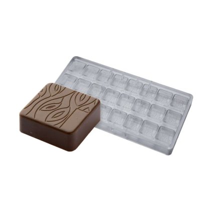 16109 forma na pralinky textura list 9g 3x8 tvaru forma