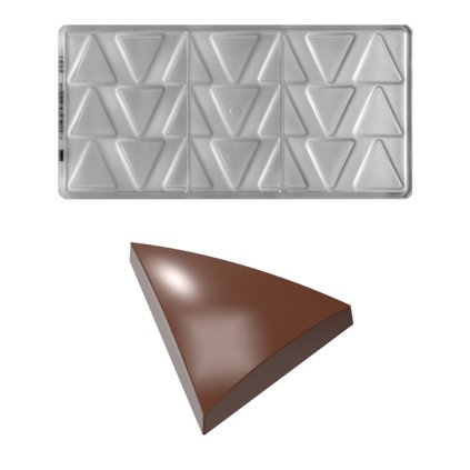16133 forma na pralinky trojuhelniky 4 5g 3x7 tvaru forma