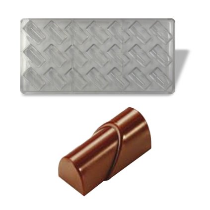 16136 forma na pralinky tunel 10g 3x7 tvaru forma