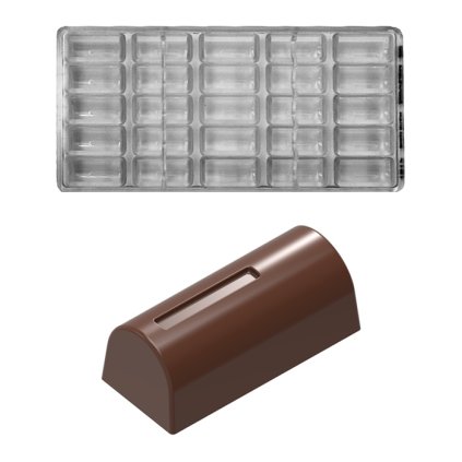 16151 forma na pralinky valecek se vzorem 10g 5x5 tvaru forma