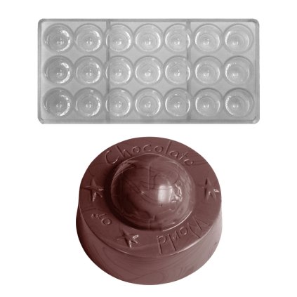 16202 forma na pralinky world of chocolate 15g 3x7 tvaru forma
