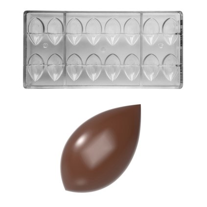 16346 forma na pralinky parovaci kapka 2x10g 2x8 tvaru forma