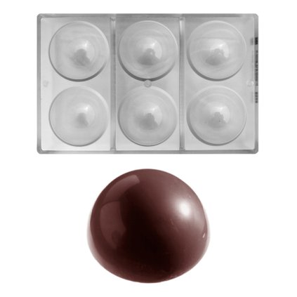 16352 forma na pralinky parovaci koule 2x113g 2x3 tvary forma