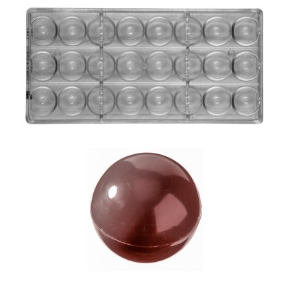 16355 forma na pralinky parovaci koule 2x9g 3x8 tvaru forma