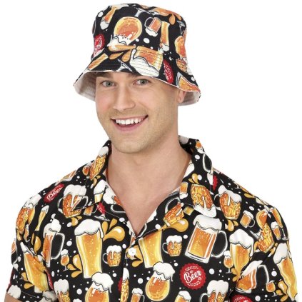 Klabouk s pivním potiskem - čepice  /BP