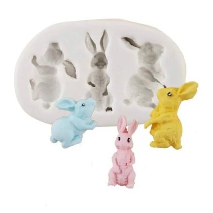 Silikonová forma Zajíčci ▹