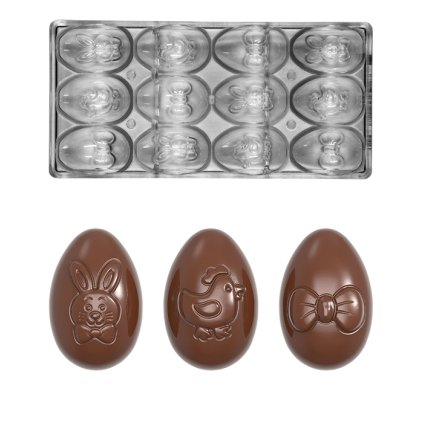 16421 forma na vajicka 32g 3 motivy 4x3 tvary forma